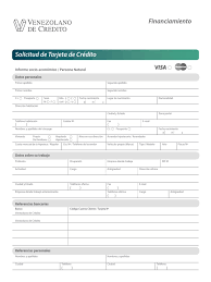 En fe y alegría decidimos rendirle honor al esfuerzo y la paciencia de miles de maestros que diariamente ponen todo de sí para seguir luchando por la. Planilla De Solicitud Tdc Banco Venezolano De Credito Notilogia Bancos Tarjeta De Credito