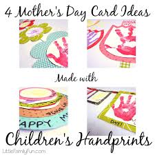 Gifting cards and other gifts on mother's day is something that most of us do. Little Family Fun 4 Creative Ways To Make Cute Mother S Day Cards With Kids Handprints
