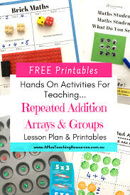 Free Repeated Addition Lesson Plan Activities Repeated Addition Multiplication Repeated Addition Teaching Multiplication