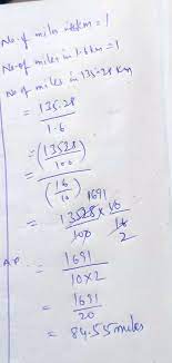 1 km is not equal to 1 mile. 15 There Are 1 6 Km In A Mile How Many Miles Are There In 135 28 Km Brainly In