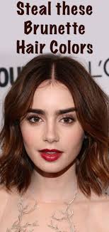 Stunning Hairstyle Ideas From Brunette Celebrities Short Brown Hair Hair Color Streaks Hair Styles
