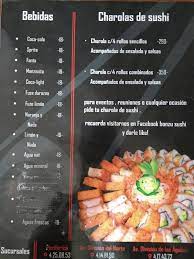 Меню ресторана Bonzu Sushi House, Чиуауа, Av División del Nte 1100