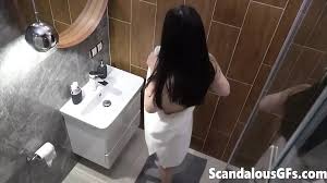 My Naughty Girlfriend Taking Naked Selfies in the Bathroom: Amateur Amateur  Porn