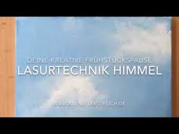 Das geht mit der fließtechnik. Himmel Wolken Malen Mit Acryl Lasurtechnik Tutorial Acryltechniken Anfanger Anleitung Youtube