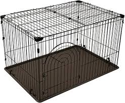 Crown pet crate table best large plastic dog crate: Amazon Com Iris Large Wire Deluxe Dog Crate Pet Kennels Pet Supplies