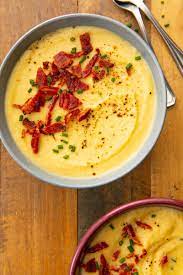 Cauliflower Leek Soup Delish Fall Soup Recipes Soup Recipes Fall Soups