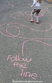 Sidewalk Chalk Games For Kids The Pinterested Parent Outdoor Activities For Kids Toddler Activities Sidewalk Chalk Games