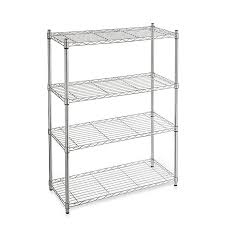 Shop for chrome bathroom shelf online at target. Commercial Grade 4 Tier Metal Shelving Unit Bed Bath And Beyond Canada