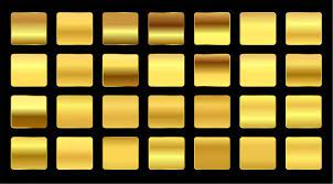 Trendy colorful swatches metallic gradient rose gold, maroon green gold purple, blue combination mega set collection. Free Vector Premium Golden Gradients Swatches Set