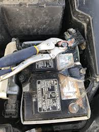 How do you clean a corroded battery? C S I Was Cleaning The Battery Terminal And Found Out The Corrosion Was The Only Thing Holding The Terminal On There Justrolledintotheshop
