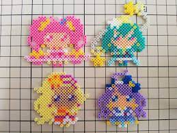 スター トゥインクルプリキュア をアイロンビーズで作ってみた プリキュアシリーズはナノビーズを使って作ってみました もちろんパーラービーズでも作れます スター トゥインクルプリキュア をアイロンビーズで作ってみた 上段左から キュアスター キュア