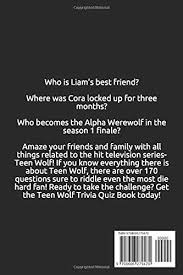 Your answers to these questions about ya novels will determine. Teen Wolf Trivia Quiz Book How Much Do You Know It All From The Hit Tv Show Mann Jacob Amazon Com Mx Libros