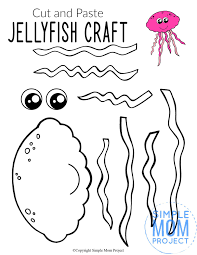 This paper jellyfish craft is a perfect craft activity to keep your kids busy on a lazy summer day. Easy Diy Jellyfish Craft With Free Jellyfish Template