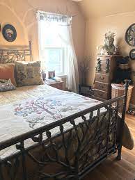 Pin By Grace Nuth On Catty Corner Cottage Tour Bed In Living Room Bed In Corner Bedroom Corner
