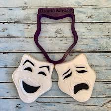Drama Mask Cookie Cutter and Fondant Cutter and Clay Cutter