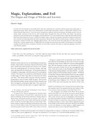 Para já, vai promover um debate inclusivo no terreno. Pdf Magic Explanations And Evil The Origins And Design Of Witches And Sorcerers