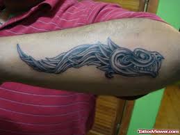 100 breathtaking geometric tattoo designs. Grey Ink Aztec Tattoo On Left Forearm