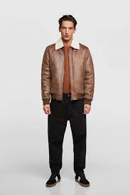 Image 1 Of Double Sided Jacket From Zara Jackets Aviator Jackets Mens Outfits