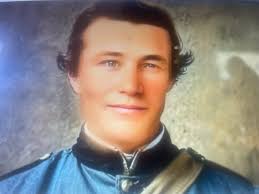 Carrie Carmack Hazlewood and brother Claude Carmack. Handley Texas, 1912