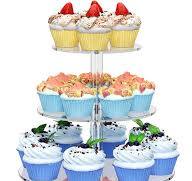Amazon.com: 4 Tier Round Cupcake Stand, Acrylic Cupcake ...