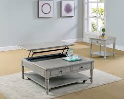 Made of solid pine, veneers and engineered wood. Storage Gray Lift Top Coffee Table Set My Furniture Place