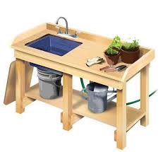 Garden Potting Bench With Sink Potting Bench With Sink Building A Workbench Garden Work Bench