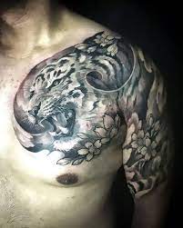 Tiger Half Sleeve Tattoo Style Black And Gray Color Black Tiger Tattoo Sleeve Tiger Tattoo Japanese Tiger Tattoo