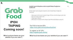 Jangan khawatir, simak syarat dan cara jadi mitra grab di sini! Grab Food Ipoh Grab Registration Perak And Information Facebook
