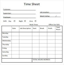 Sample Timesheet Calculator 8 Documents In Pdf