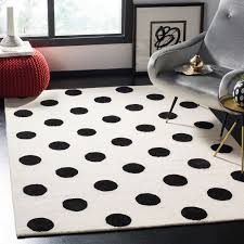 Black And White Polka Dot Rug Pin On Home Office