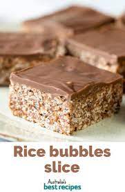 Condensed Milk Rice Bubble Slice Recipe Rice Bubbles Slices Recipes Milk Recipes