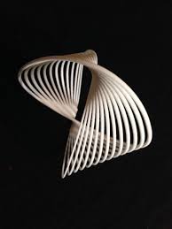 Double Mobius Ring 3d Printed Model By Mahsa Vanaki Studio 3d Printer Art Mobius Art Mobius Strip