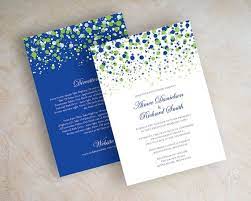 Lime Green And Royal Blue Wedding Invitations Lime Green And Blue Polka Dot Royal Blue Wedding Invitations Purple Wedding Invitations Blue Wedding Invitations