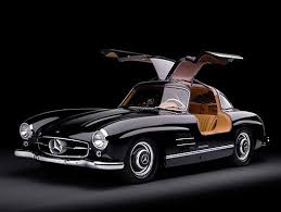 Aut 21 Rk2169 01 C Kimball Stock 1955 Mercedes Benz 300sl Gullwing Coupe Black 3 4 Front View Studio Voitures Rares Voiture Vintage Voiture