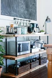 Hang your favorite mugs on each corner and keep the rest inside the storage at the bottom. 20 Coffee Station Ideas That Are Creative Functional