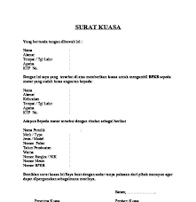 Semoga dapat digunakan sebagaimana mestinya. Contoh Surat Kuasa Pengambilan Bpkb Motor Pdf
