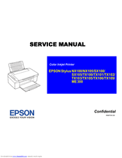 Üzgünüz, bu ürün artık mevcut değil. Epson Stylus Sx105 Manuals Manualslib