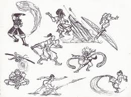 Avatar Bending Doodles Avatar Art Reference Poses Animation Drawing Sketches