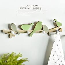 Not only when the hook is more decorative ornaments can be decorated, tv background sofa. Free Shipping Pastoral Style Wooden Green Singing Bird Wall Hanger Creative Wall Hook Home Decoration Bird H Hanger Design Handmade Home Decor Bird Wall Decor