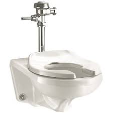 Utilize a rug or sponge to mop any remaining water in the tank's bottom. American Standard Part 2257101 020 American Standard Afwall Top Spud 1 6 Gpf Single Flush Elongated Flush Valve Toilet Bowl Only In White Toilet Bowls Home Depot Pro