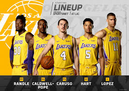 See more of los angeles lakers on facebook. Spectrum Sportsnet On Twitter This Is Your Final Lakers Starting Lineup Of The Season