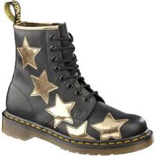 Black And Gold Boots Dr Martens Applique Stella 8 Eye Star Boot Black Gold Softy T Koram Flash Star Boots Boots Kohls Boots