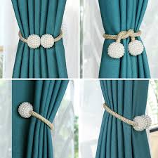 Kunststoff, 100% polyester, mit magnet, maße: Ball Perle Magnet Vorhang Raffhalter Flexible Schnallen Vorhang Seil Moderne Einfachen Magnetischen Vorhang Halter Clips Dusche Accessoire Dekoratives Gardinenzubehor Aliexpress