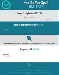 Though often called phonetic alphabets, spelling alphabets. Correct Spelling For Useless Infographic Spellchecker Net