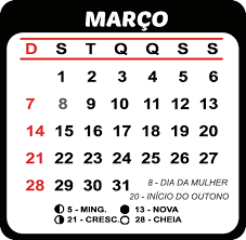 Calendario Marco 2021 Com Feriados E Fases Da Lua Imagem Legal Calendario Modelos De Calendario Calendario De Fotos