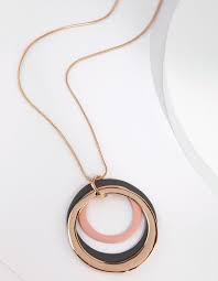Birthday Present Ideas For Girlfriend Australia Grey Pink Gold Multi Circle Necklace Lovisa Jewellery Australia Gift Ideas For Women Necklace For Girlfriend Girlfriend Jewelry Gift Open Circle Necklace