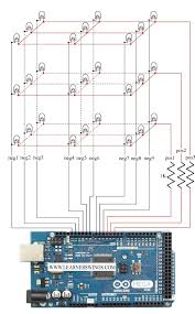 Control 3 3 3 Led Cube Using Arduino Mega Easy Course For Beginners Read More About Circuit And Download Program At H Arduino Arduino Led Led Cube Arduino