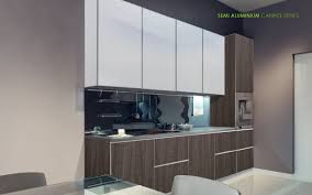 Aluminium composite panel kitchen cabinets. Semi Aluminium Cabinet Series For Kitchen Vitally