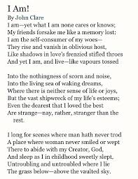 I Am By John Clare Poetry Poetry Quotes Poems Words