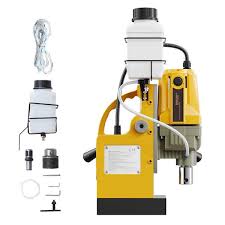 SKYSHALO Magnetic Drill, 1400W Motor 6.3 in. Max Swing Distance 1 Speeds  Drill Press with 2810 lbf Electric Mag Drill Press  CLZJPDJ40MMKUHBJ6V1-250306